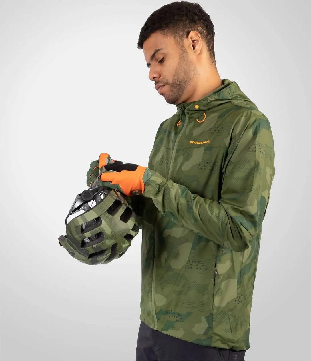 Endura Hummvee Camo Windbreaker Jacket Green 5/7