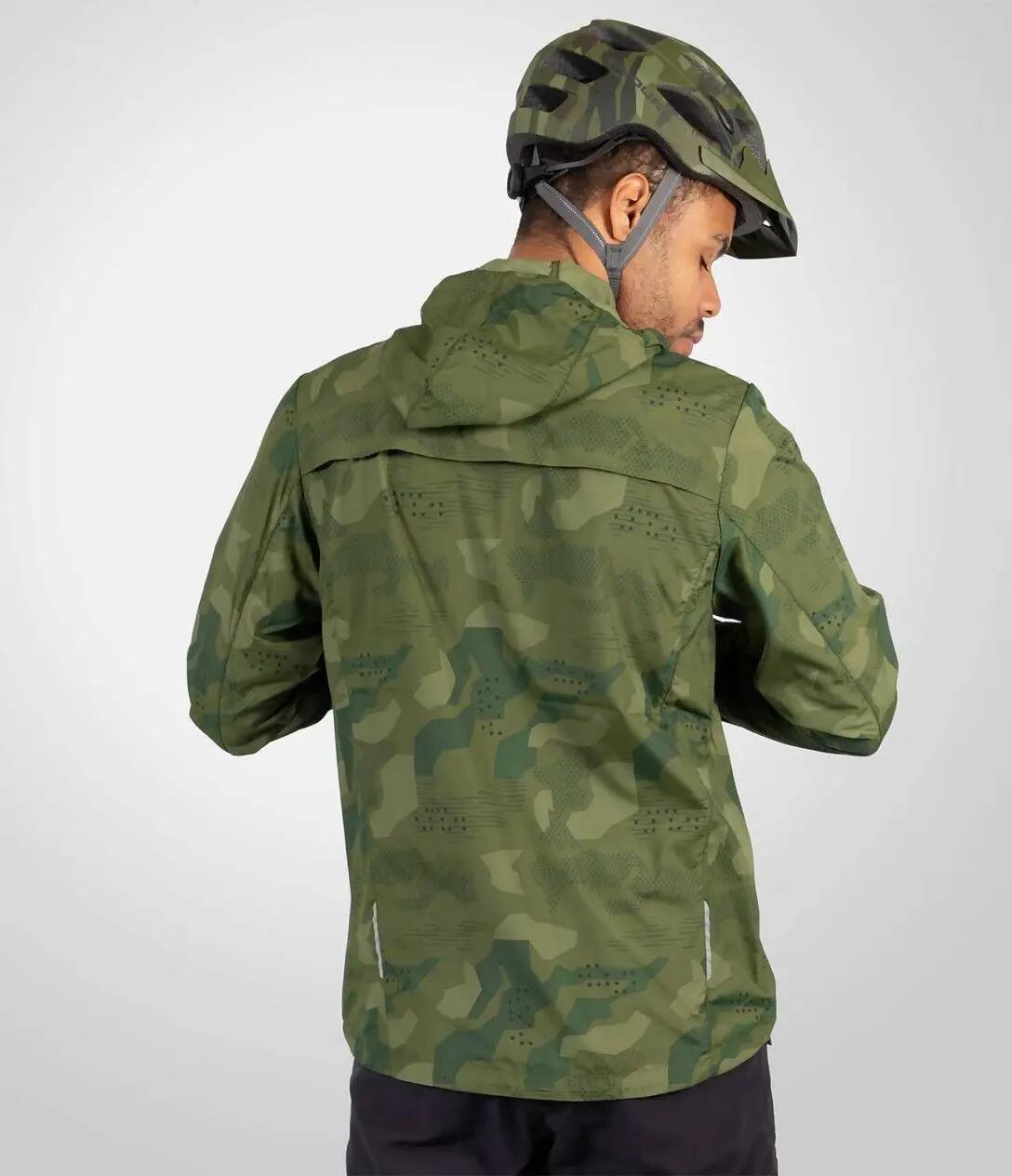 Endura Hummvee Camo Windbreaker Jacket Green 4/7