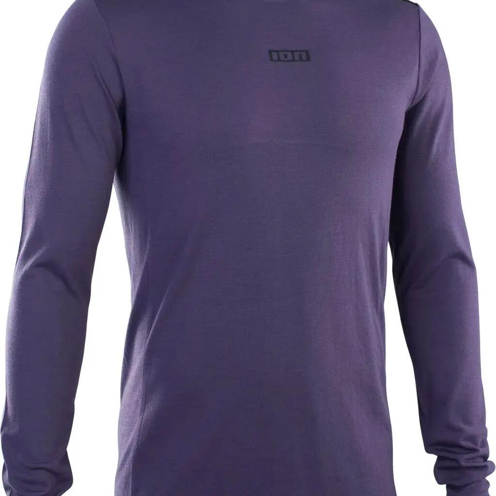 ION Men's Purple Merino Long Sleeve MTB Body Shirt