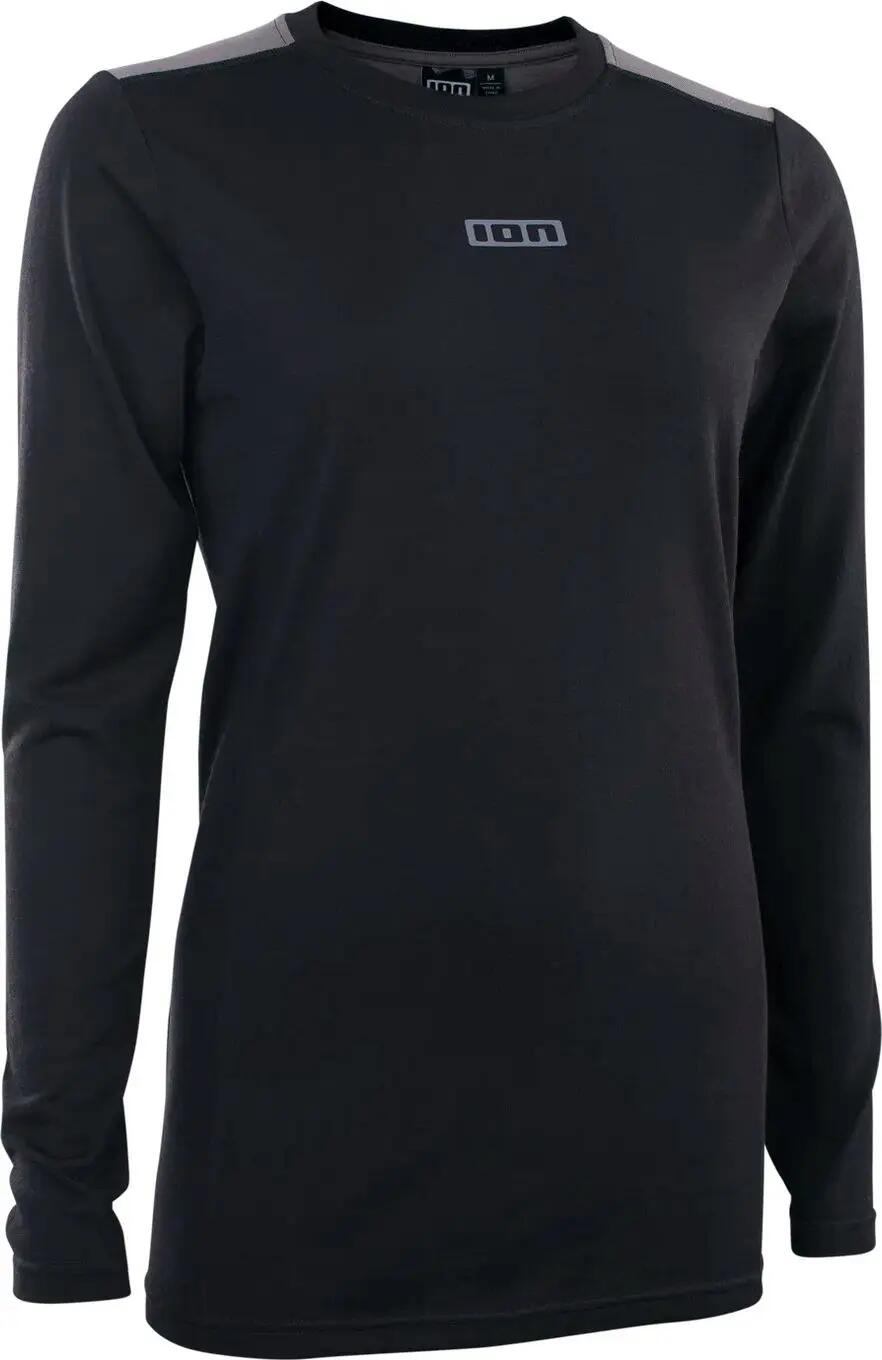 Maillot de corps VTT manches Longues ION Mérinos Noir Femme 1/2