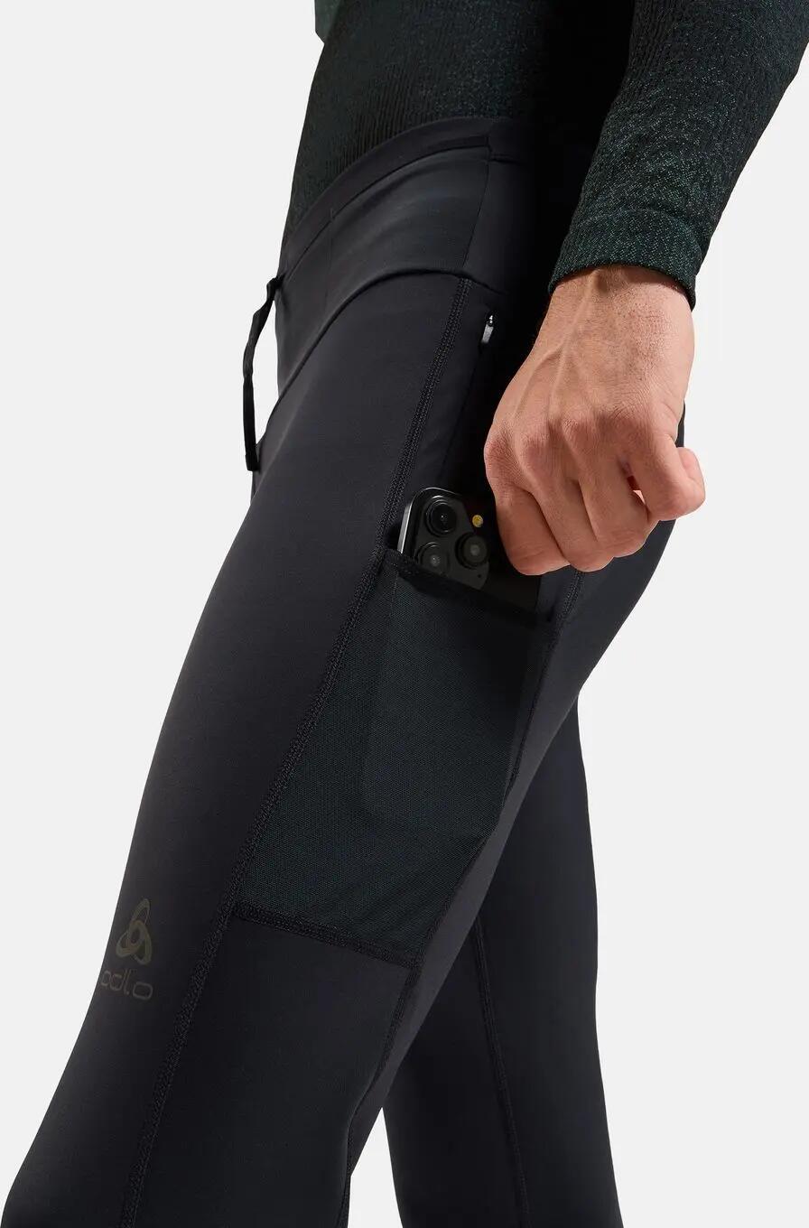 Mallas de running Odlo X-Alp Cargo Winter negras para hombre 3/7