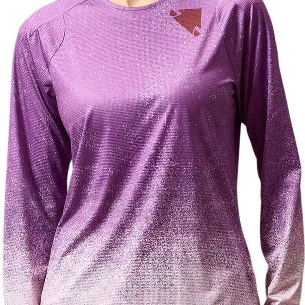 Endura Singletrack Print Purple Women's Long-Sleeve Jersey