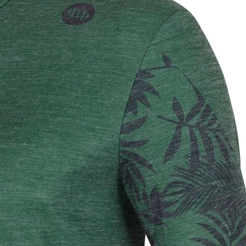 MB Wear Naturaleza Azul Grava Maillot de manga corta Hoja Verde 3/3