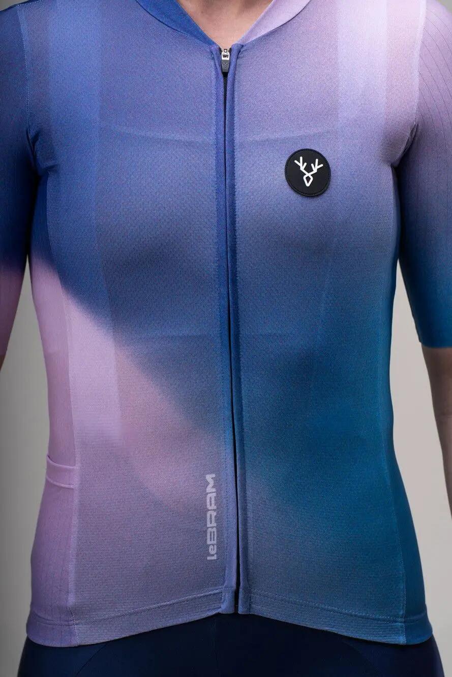 Maillot Manches Courtes Femme LeBram Race Aero Violet Rose 2/7