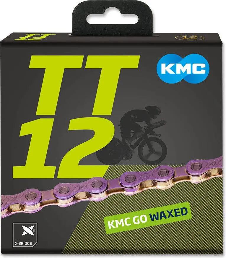Chaîne KMC TT12 Waxed 12V Violet Neo Chrome 3/7