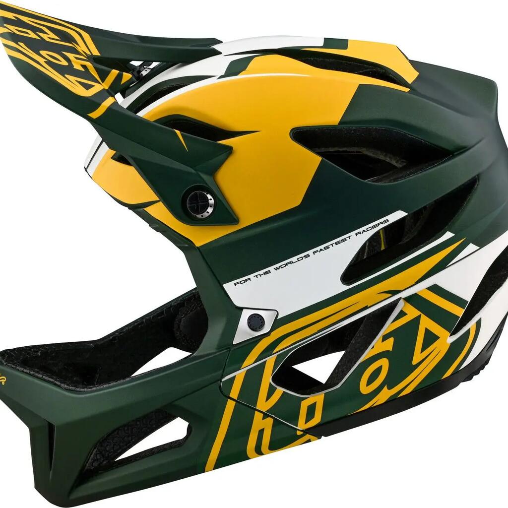 Troy Lee Designs Stage Mips Vector Integral Helmet Green/Yellow