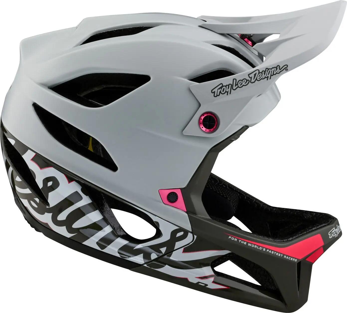 Casque Intégral Troy Lee Designs Stage Mips Signature Gris 5/7
