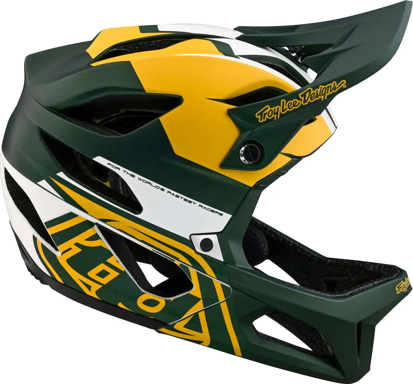 Casque Integral Troy Lee Designs Stage Mips Vector Vert/Jaune 5/7