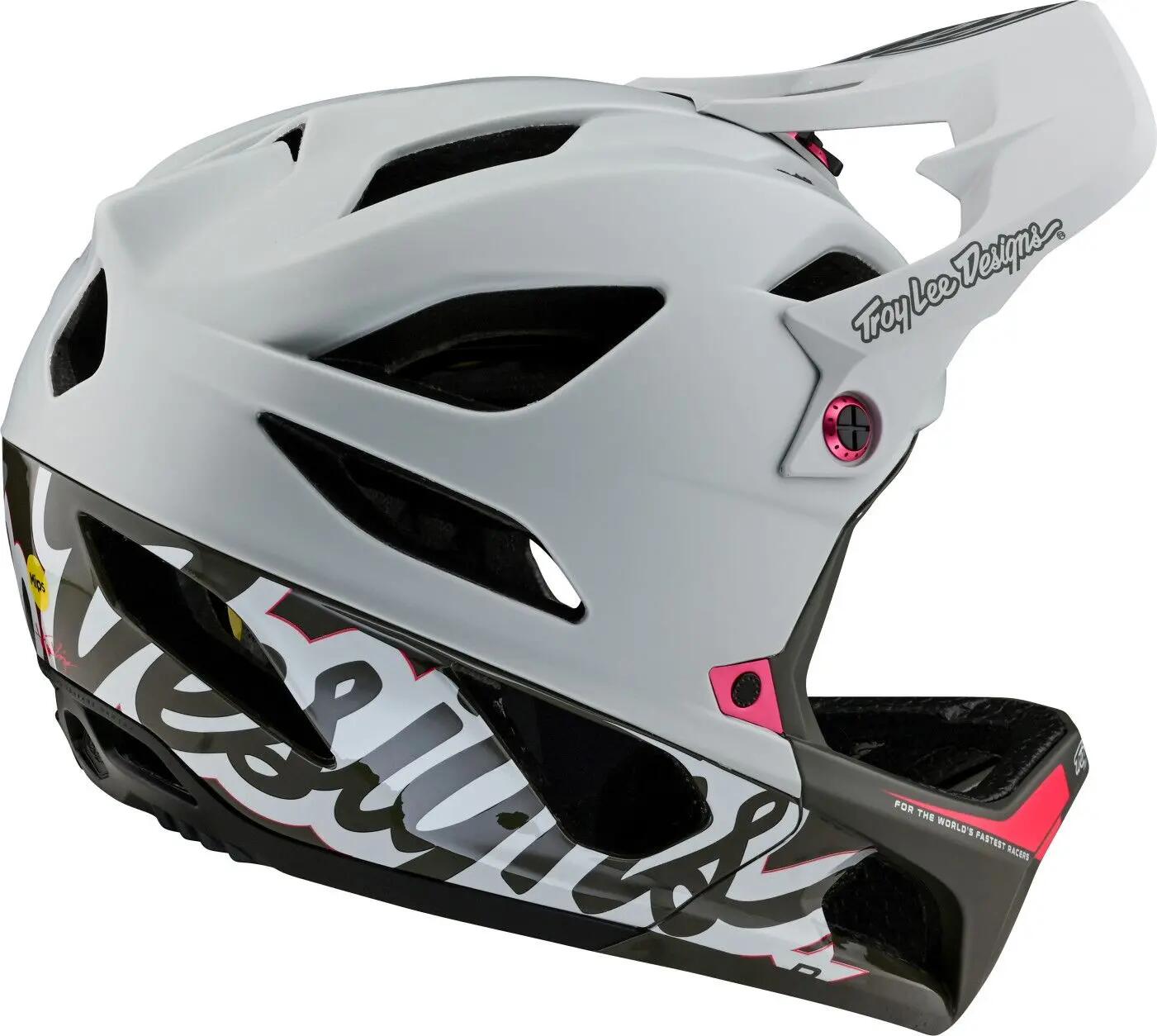 Casque Intégral Troy Lee Designs Stage Mips Signature Gris 4/7