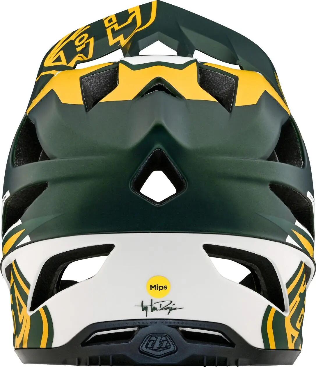 Casque Integral Troy Lee Designs Stage Mips Vector Vert/Jaune 3/7