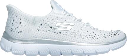 Skechers Summits Slip-ins Lifestyle-schoenen voor dames, wit, met glans