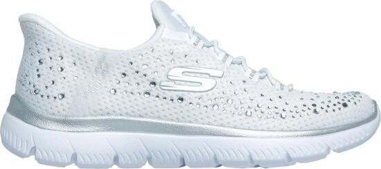 Skechers Summits Slip-ins Lifestyle-schoenen voor dames, wit, met glans