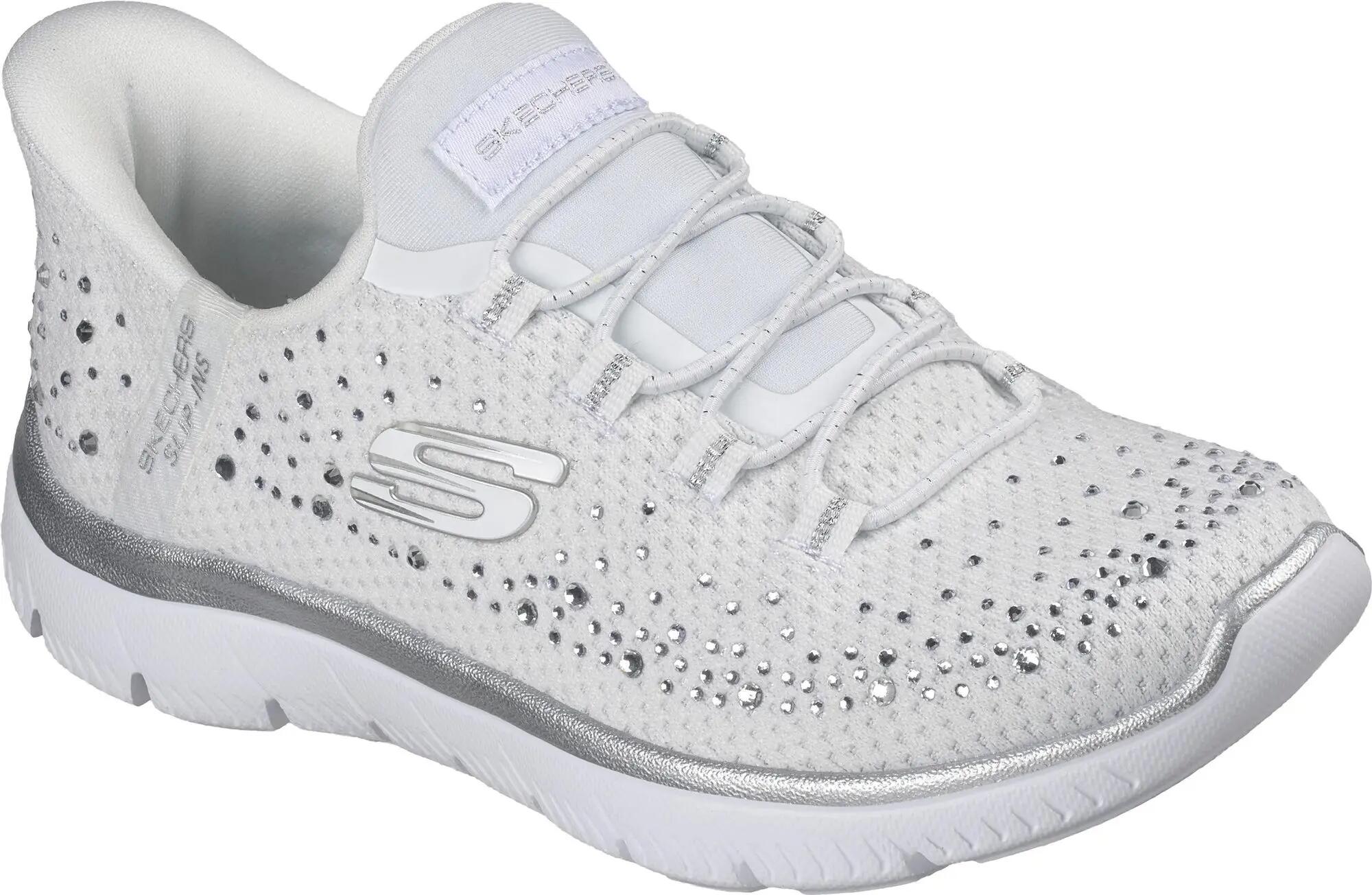 Sapatos Lifestyle Skechers Slip-ins Summits Brilliant Shine Brancos para Mulher 5/5