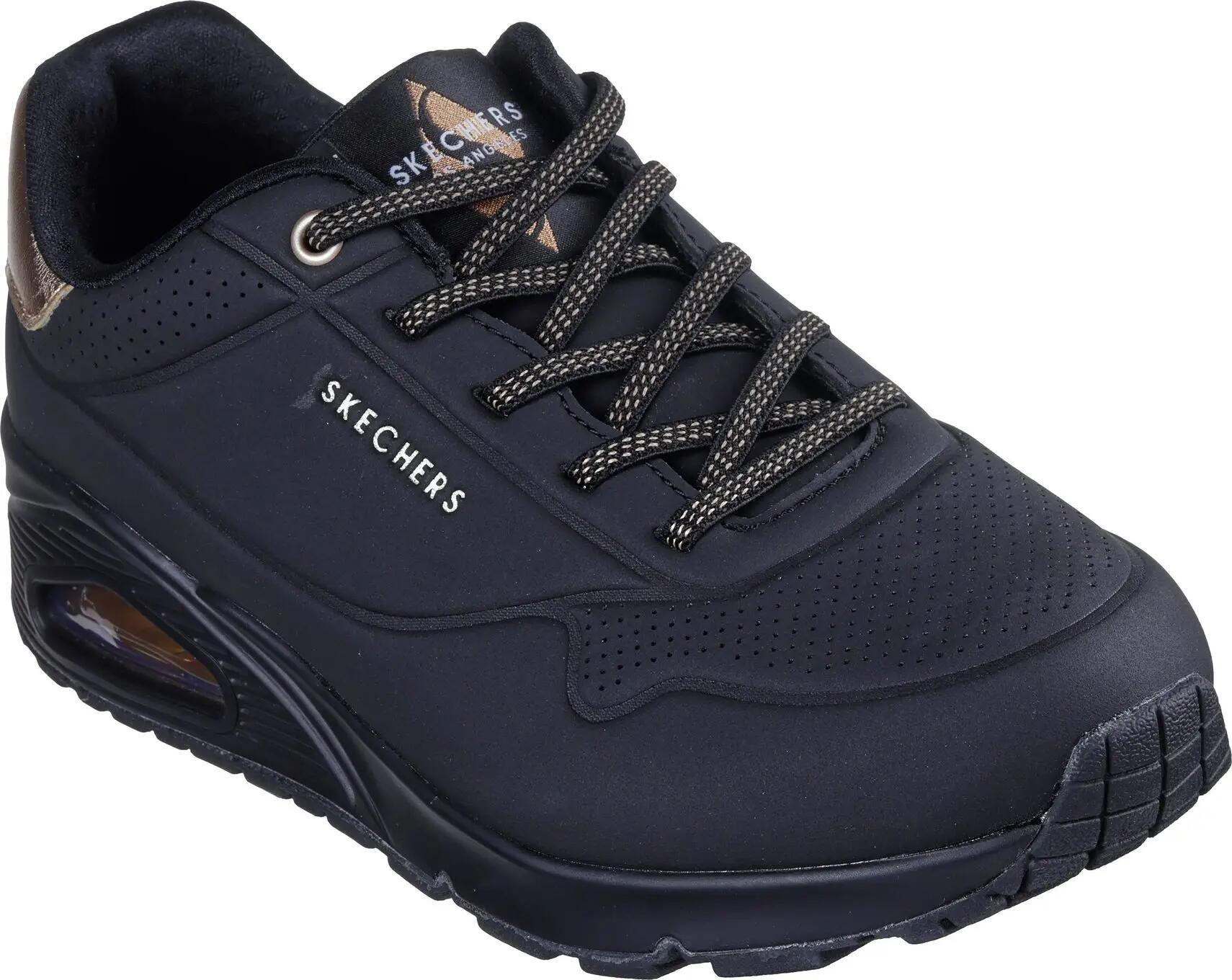 Sapatos Lifestyle Skechers Uno Shimmer Away Preto para Mulher 5/5