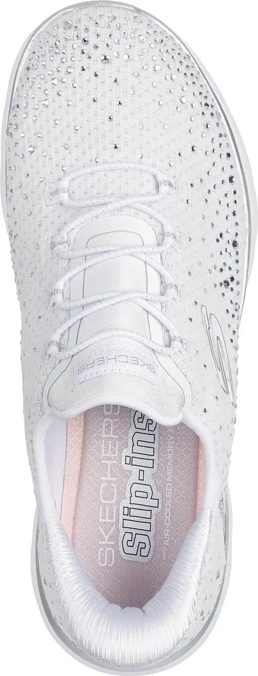 Sapatos Lifestyle Skechers Slip-ins Summits Brilliant Shine Brancos para Mulher 3/5
