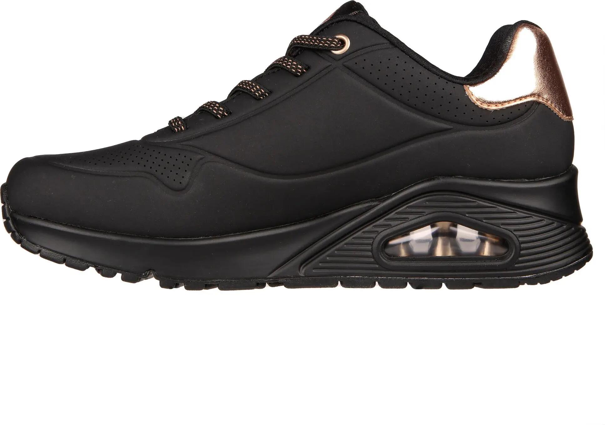 Sapatos Lifestyle Skechers Uno Shimmer Away Preto para Mulher 2/5