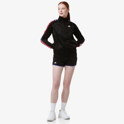 Pantaloncini sportivi da donna in poliestere nero da sport street