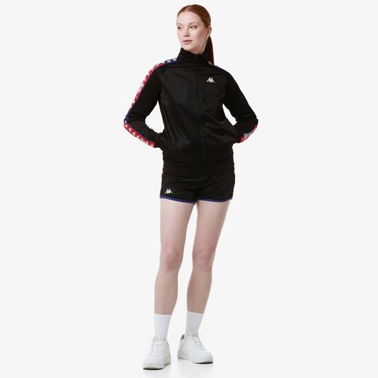 Pantaloncini sportivi da donna in poliestere nero da sport street