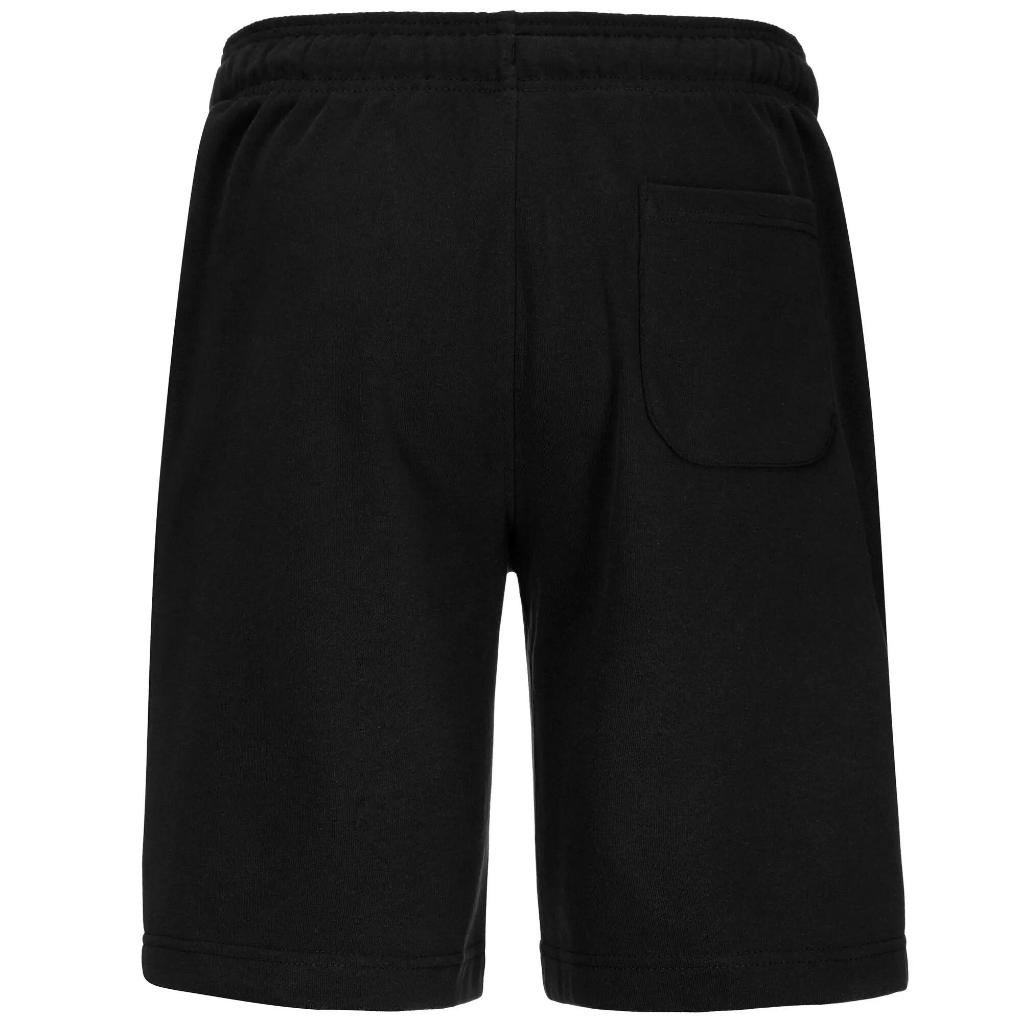 Pantaloncini sportivi da uomo in cotone nero da palestra 3/5