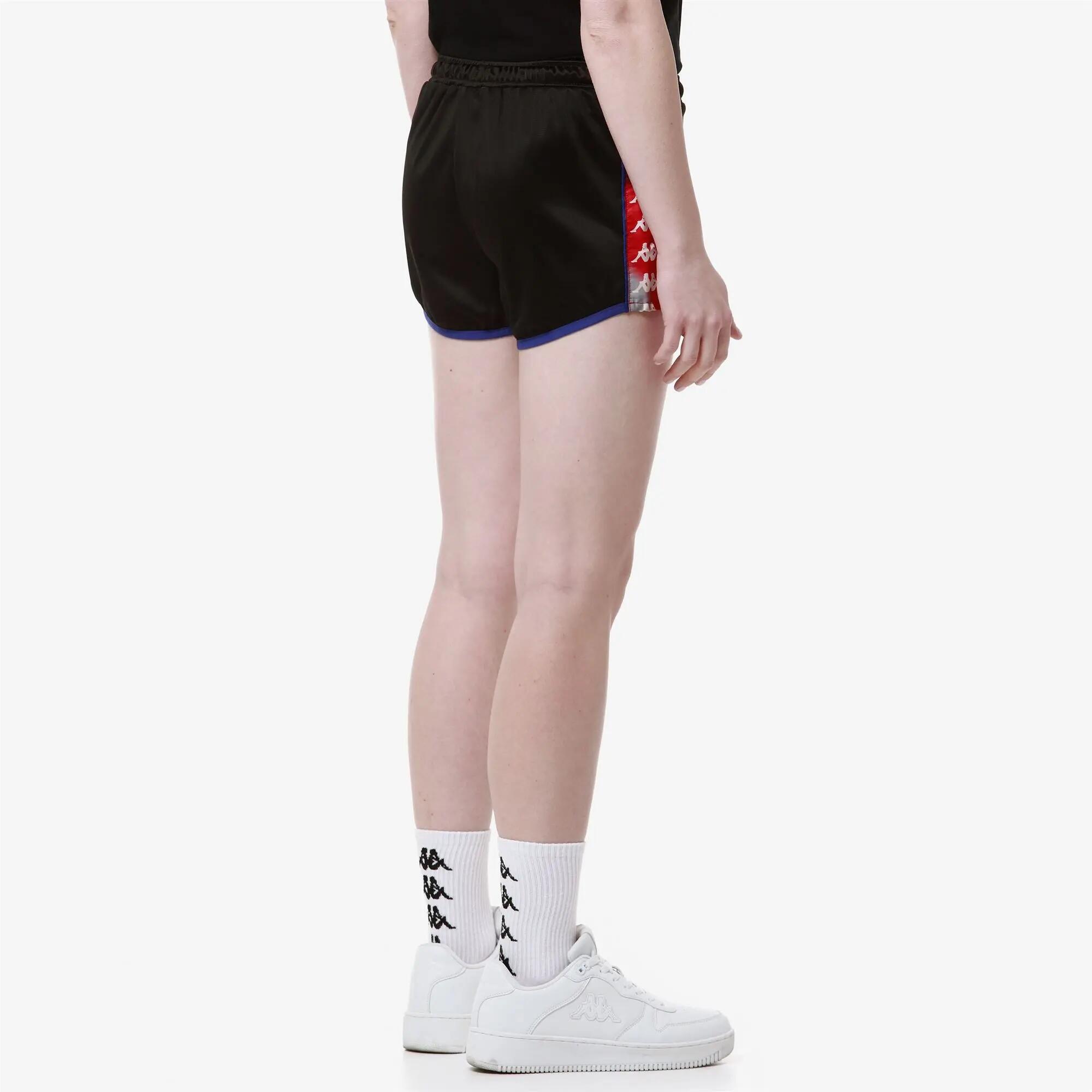 Pantaloncini sportivi da donna in poliestere nero da sport street 5/7