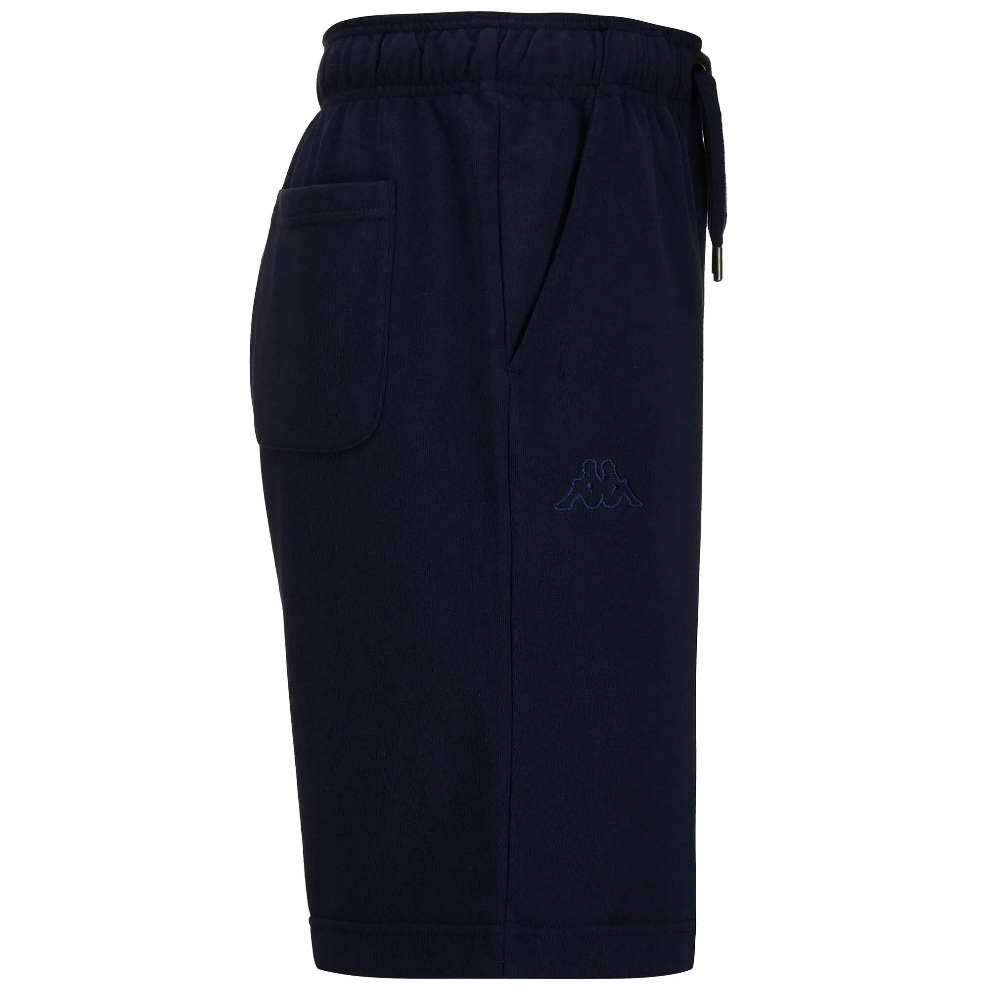 Pantaloncini sportivi da uomo in cotone blu da palestra 2/4