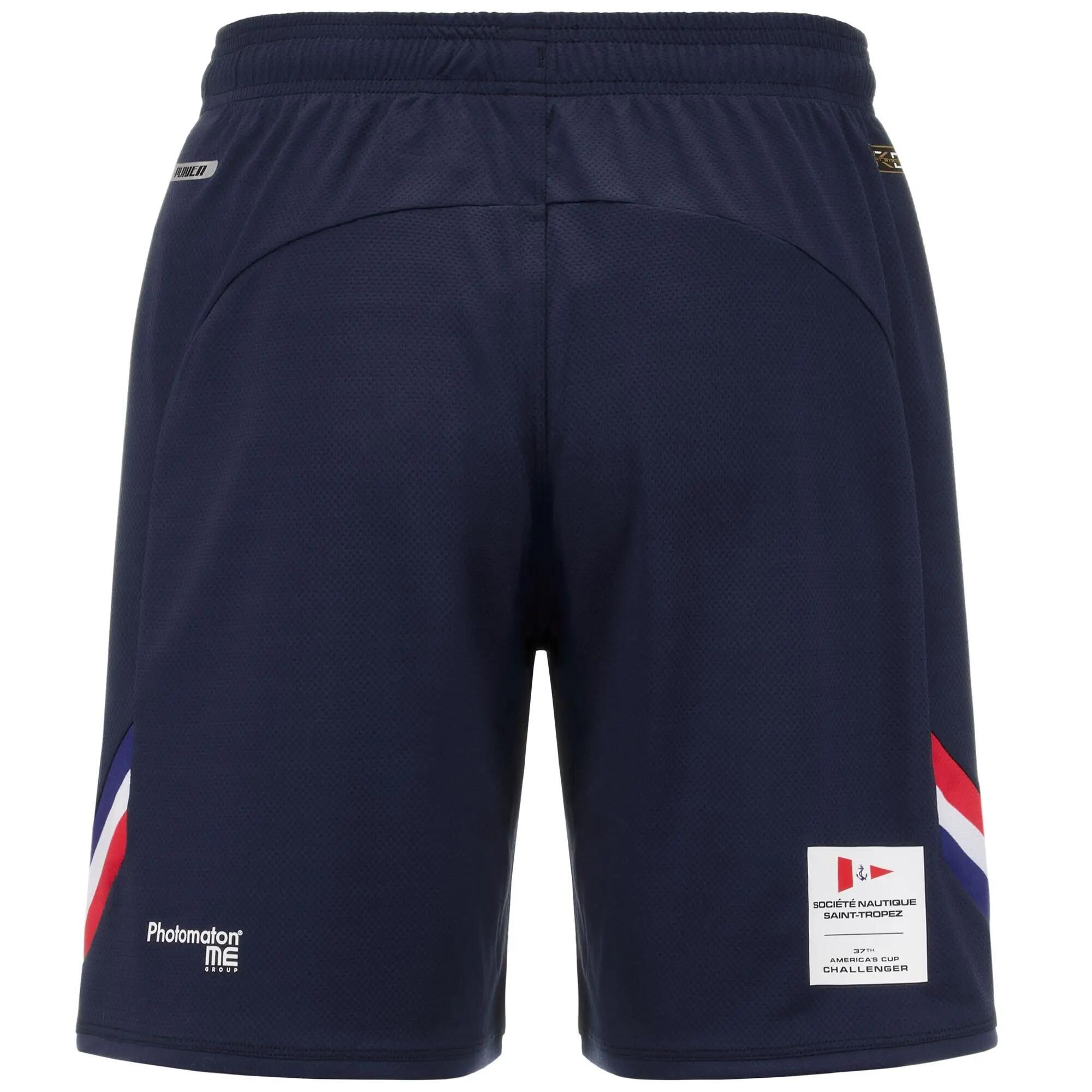 Pantaloncini sportivi da uomo in poliestere riciclato blu da vela 3/5