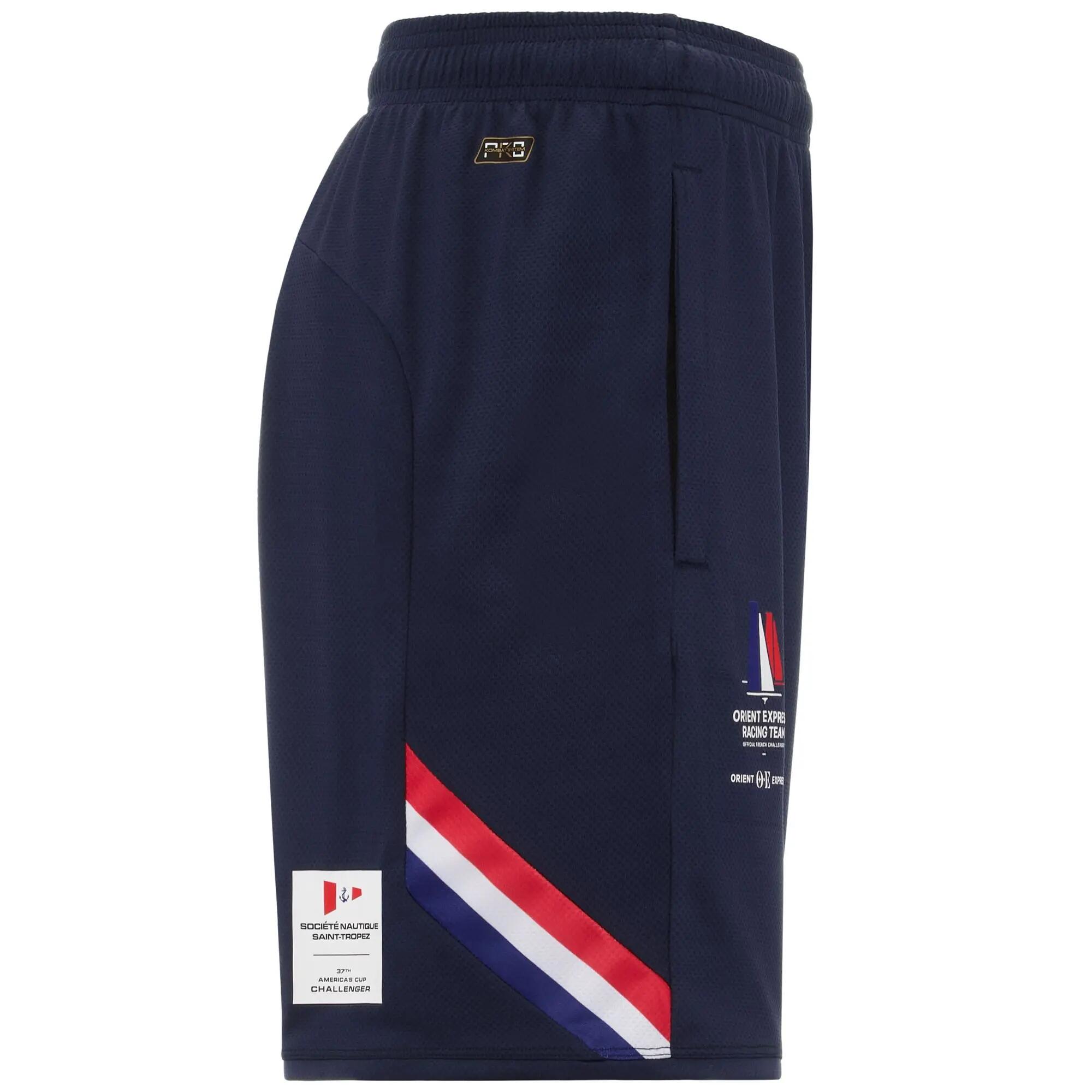 Pantaloncini sportivi da uomo in poliestere riciclato blu da vela 2/5