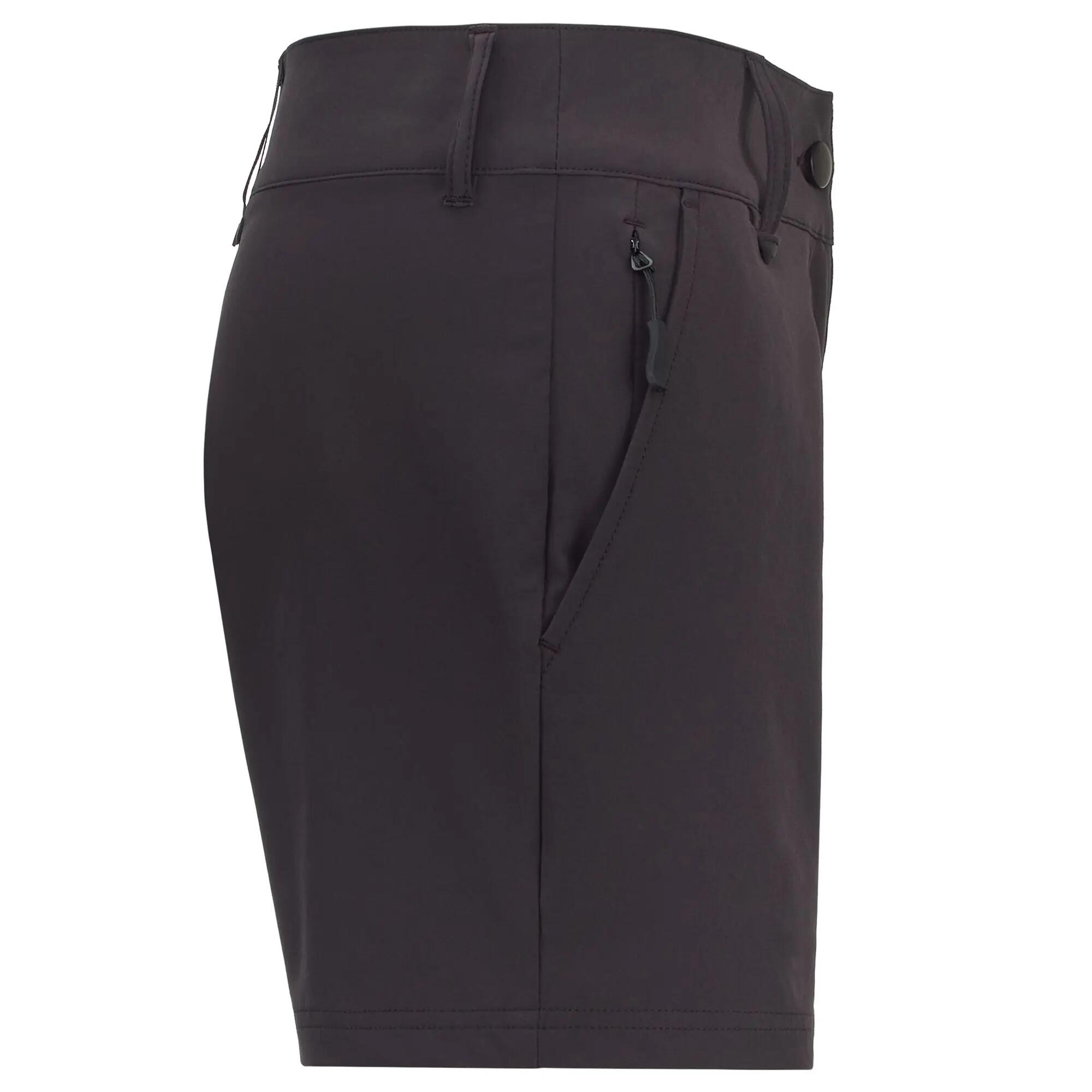 Pantaloncini sportivi da donna in nylon marrone da outdoor 3/7