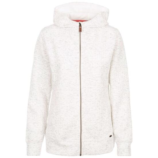 Felpa Con Cappuccio E Zip Intera Donna Trespass Winnie Bianco Fantasma Marna