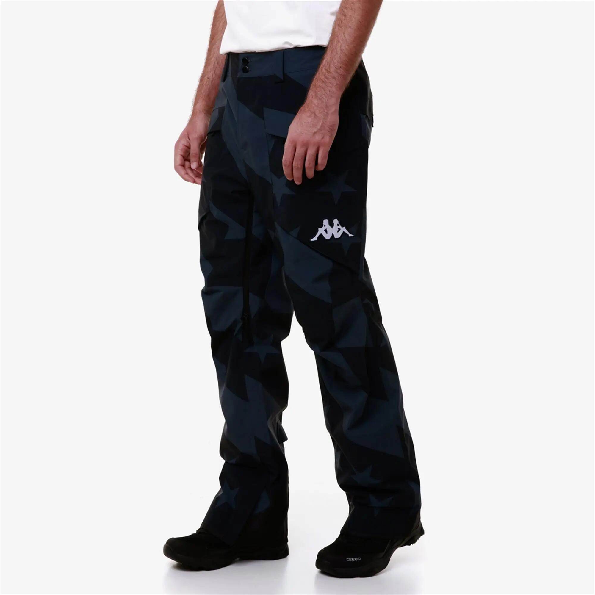 Pantaloni da uomo donna in poliestere blu da snowboard 6/7