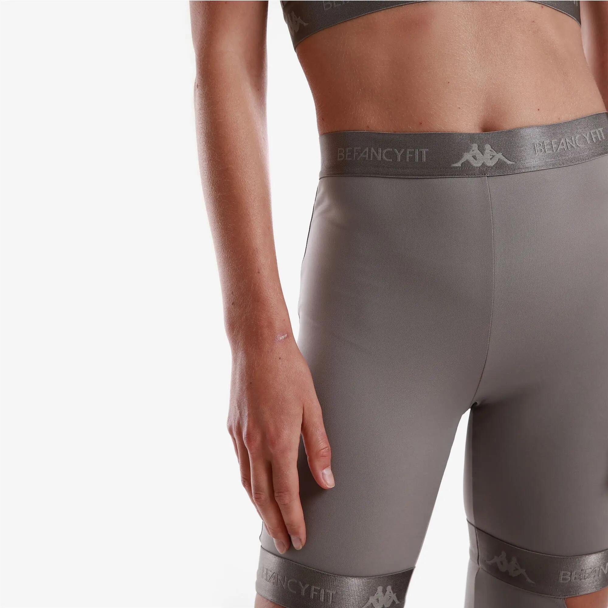 Pantaloni tuta da donna in nylon grigio da sport street 6/7