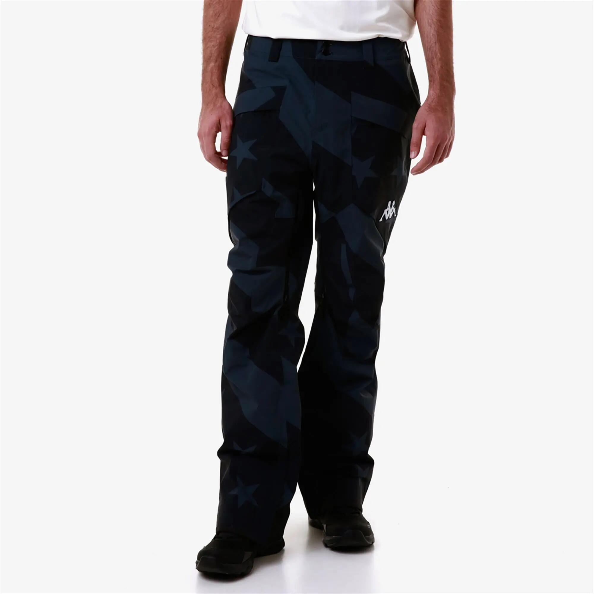 Pantaloni da uomo donna in poliestere blu da snowboard 5/7