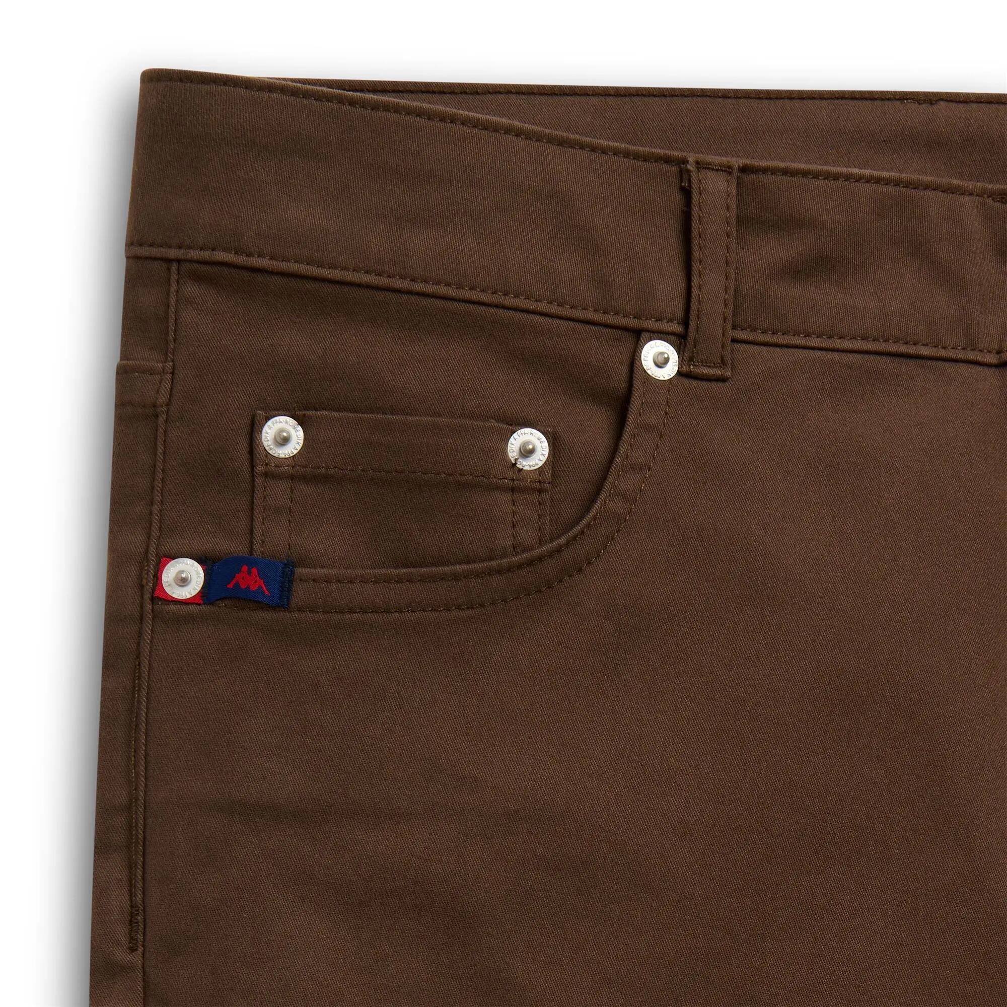 Pantaloni da uomo in cotone marrone da lifestyle 3/3