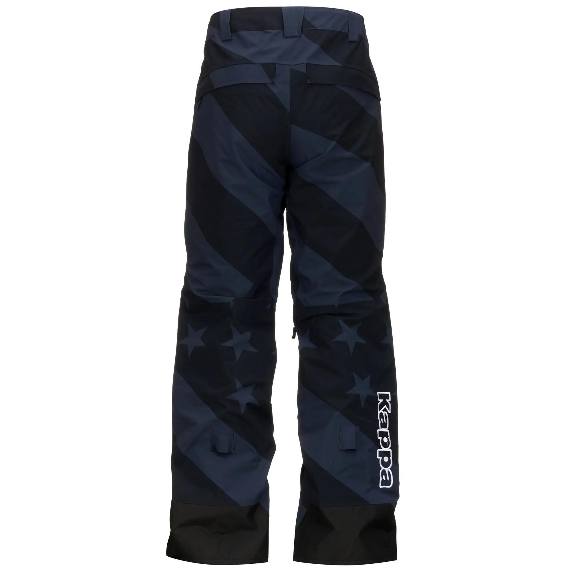 Pantaloni da uomo donna in poliestere blu da snowboard 4/7