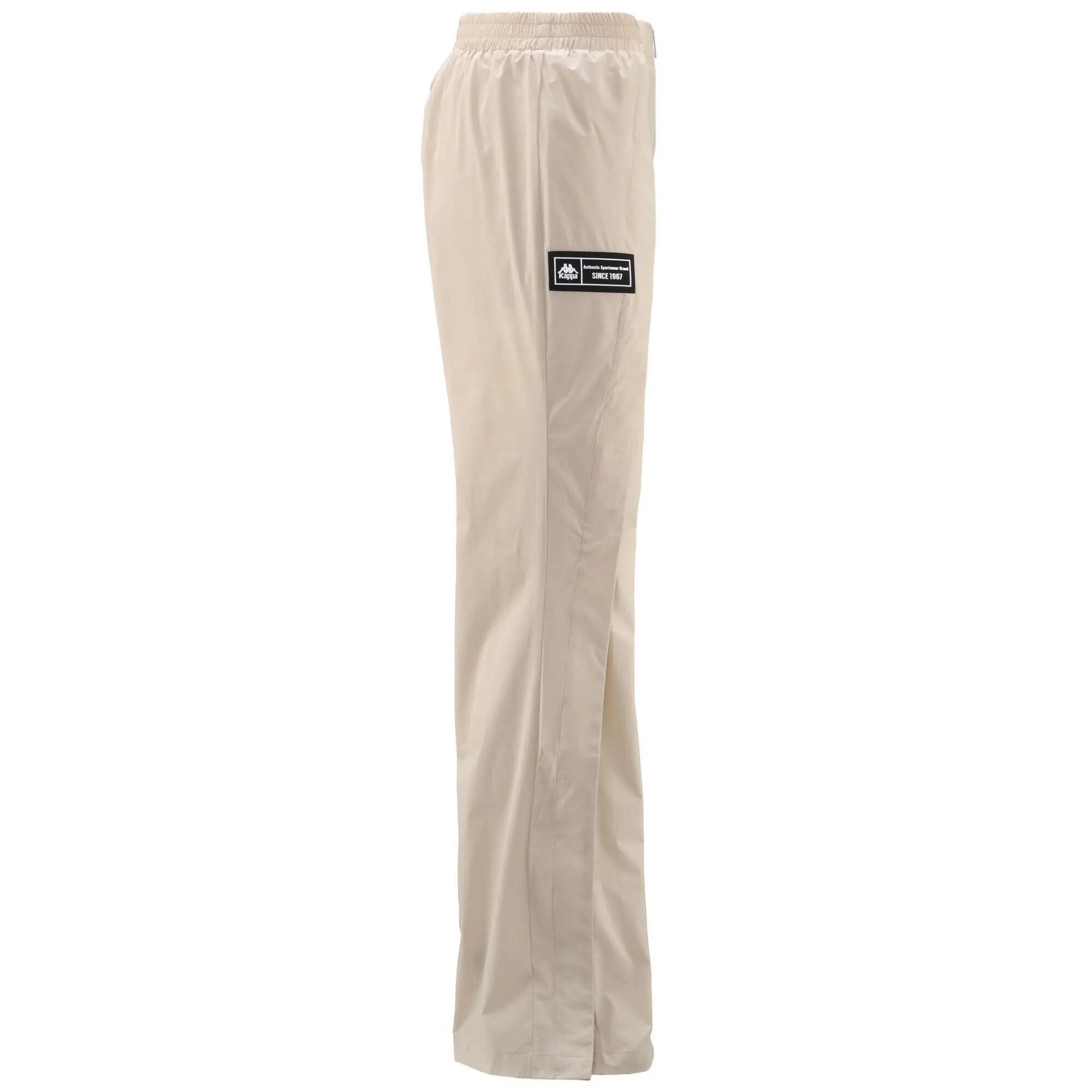 Pantaloni tuta da donna in nylon beige da sport street 2/5