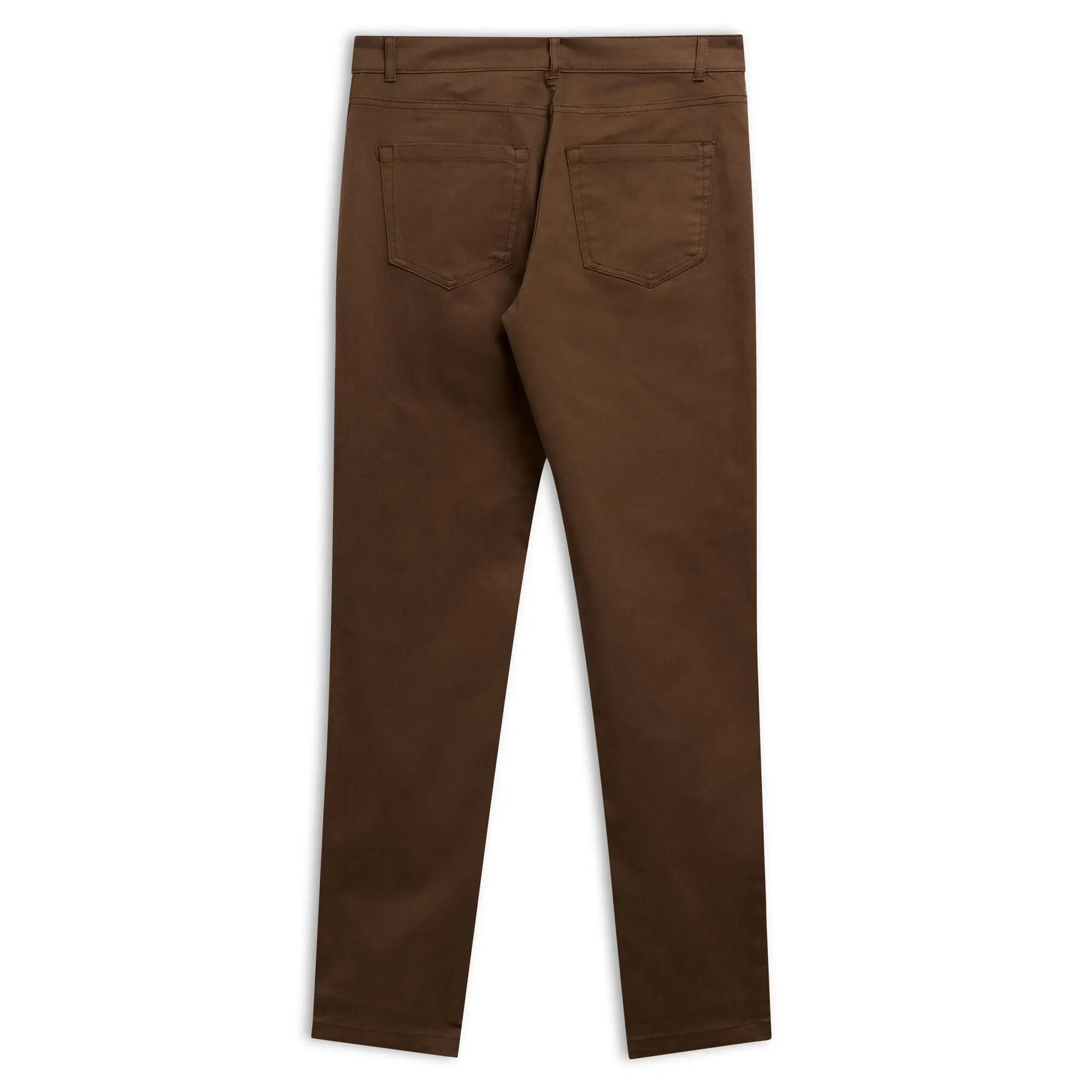 Pantaloni da uomo in cotone marrone da lifestyle 2/3
