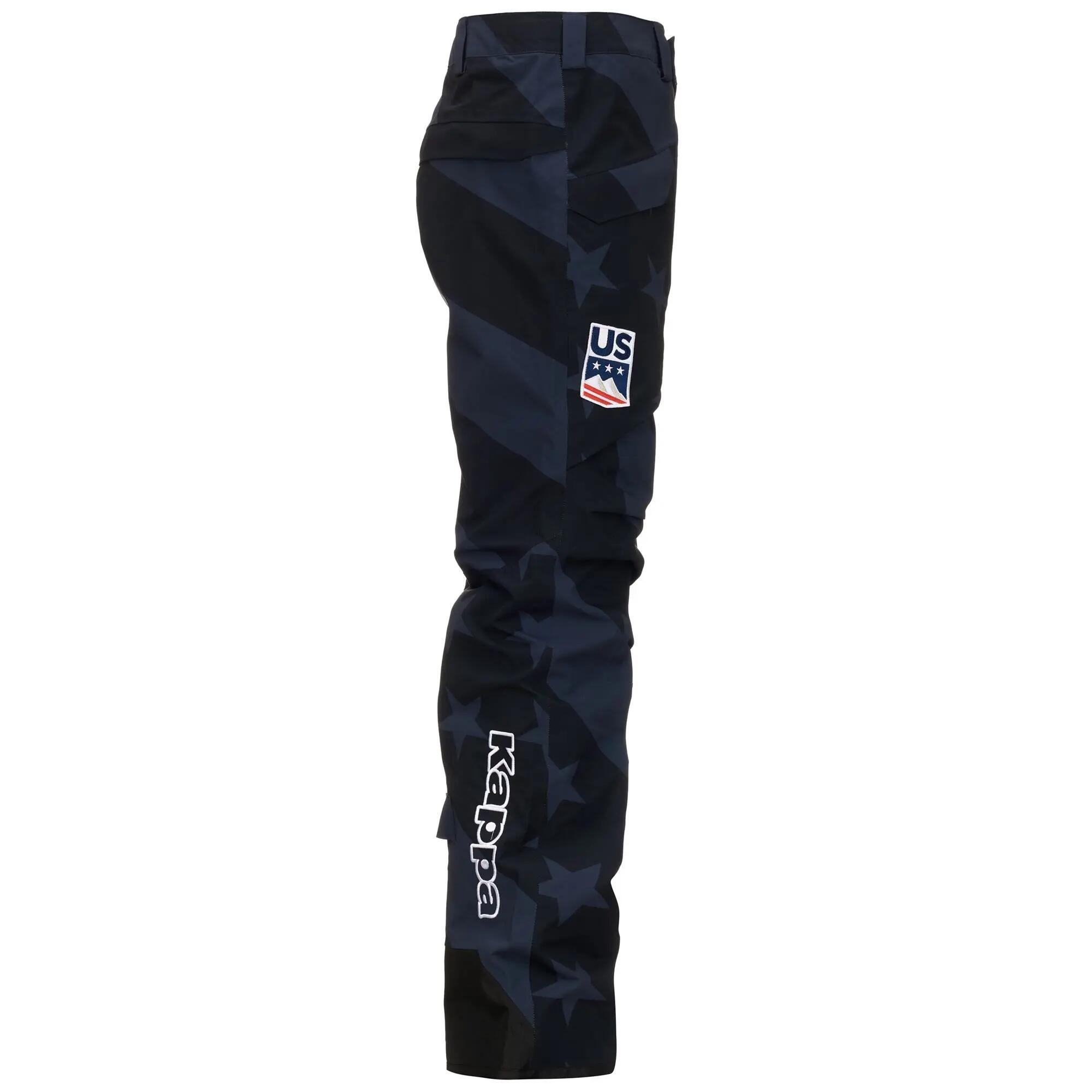 Pantaloni da uomo donna in poliestere blu da snowboard 3/7