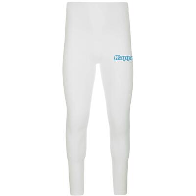 Scaldamuscoli lungo da uomo in poliammide bianco da calcio