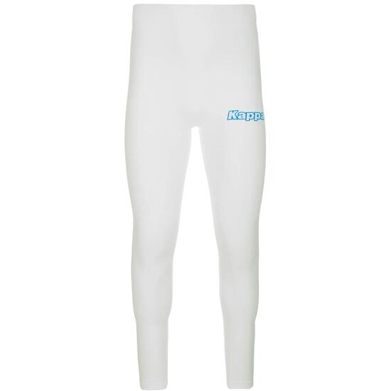 Scaldamuscoli lungo da uomo in poliammide bianco da calcio