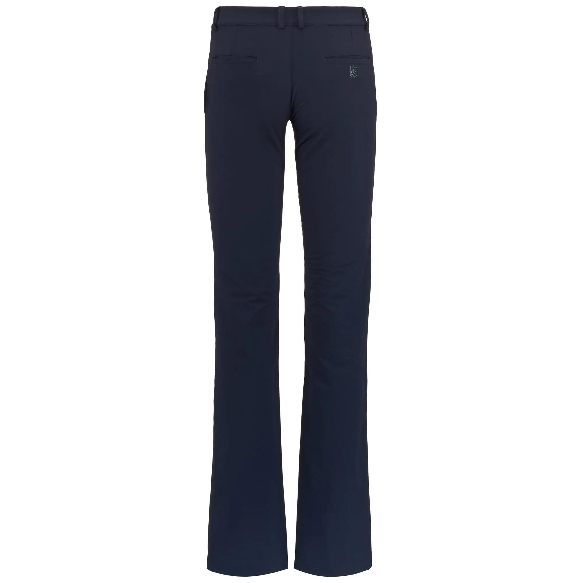Pantaloni tuta da donna in nylon blu da golf 3/5