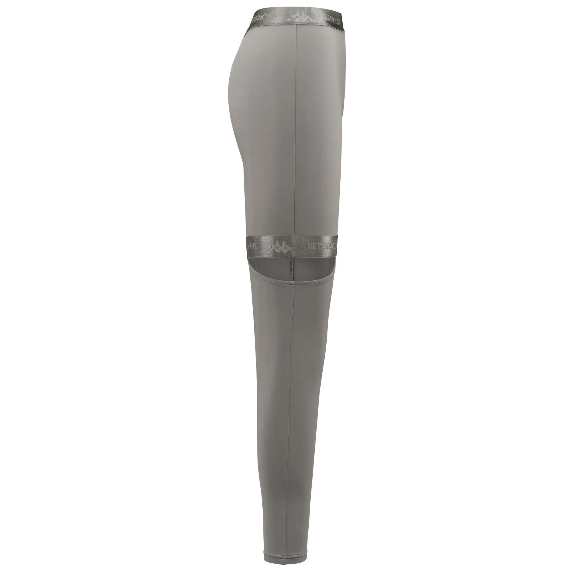 Pantaloni tuta da donna in nylon grigio da sport street 3/7