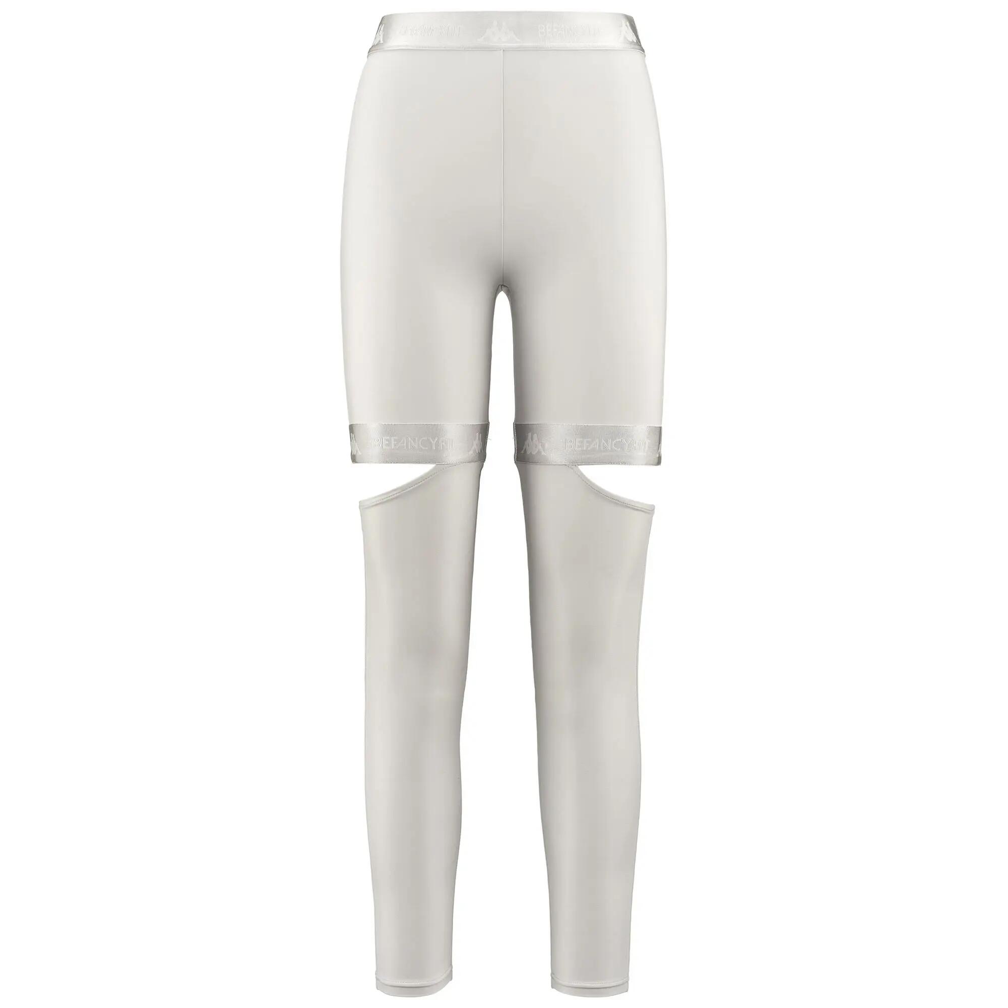 Pantaloni tuta da donna in nylon grigio da sport street 2/7
