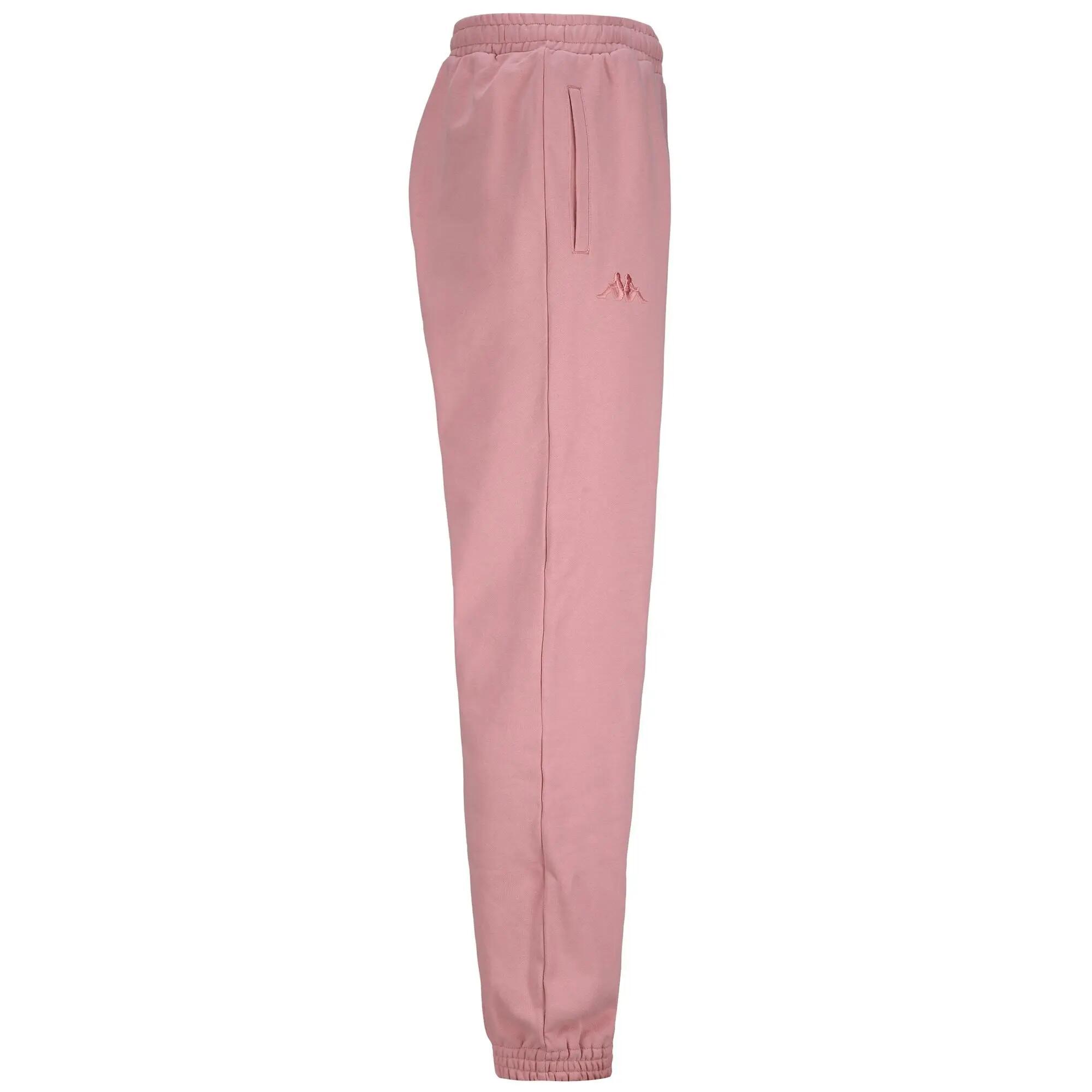 Pantaloni tuta da uomo in cotone rosa da sport street 2/7
