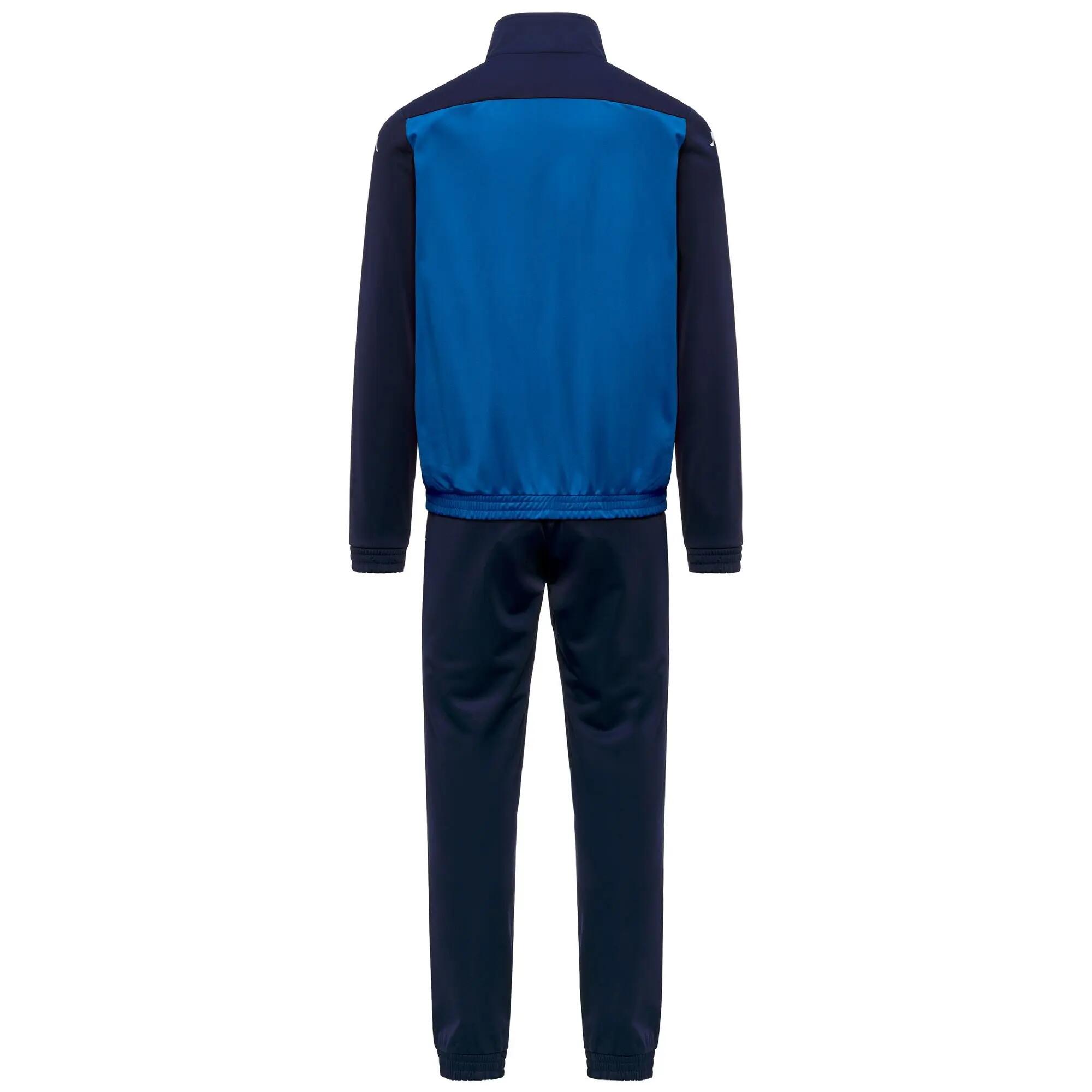 Tuta da uomo in poliestere blu da calcio 3/4
