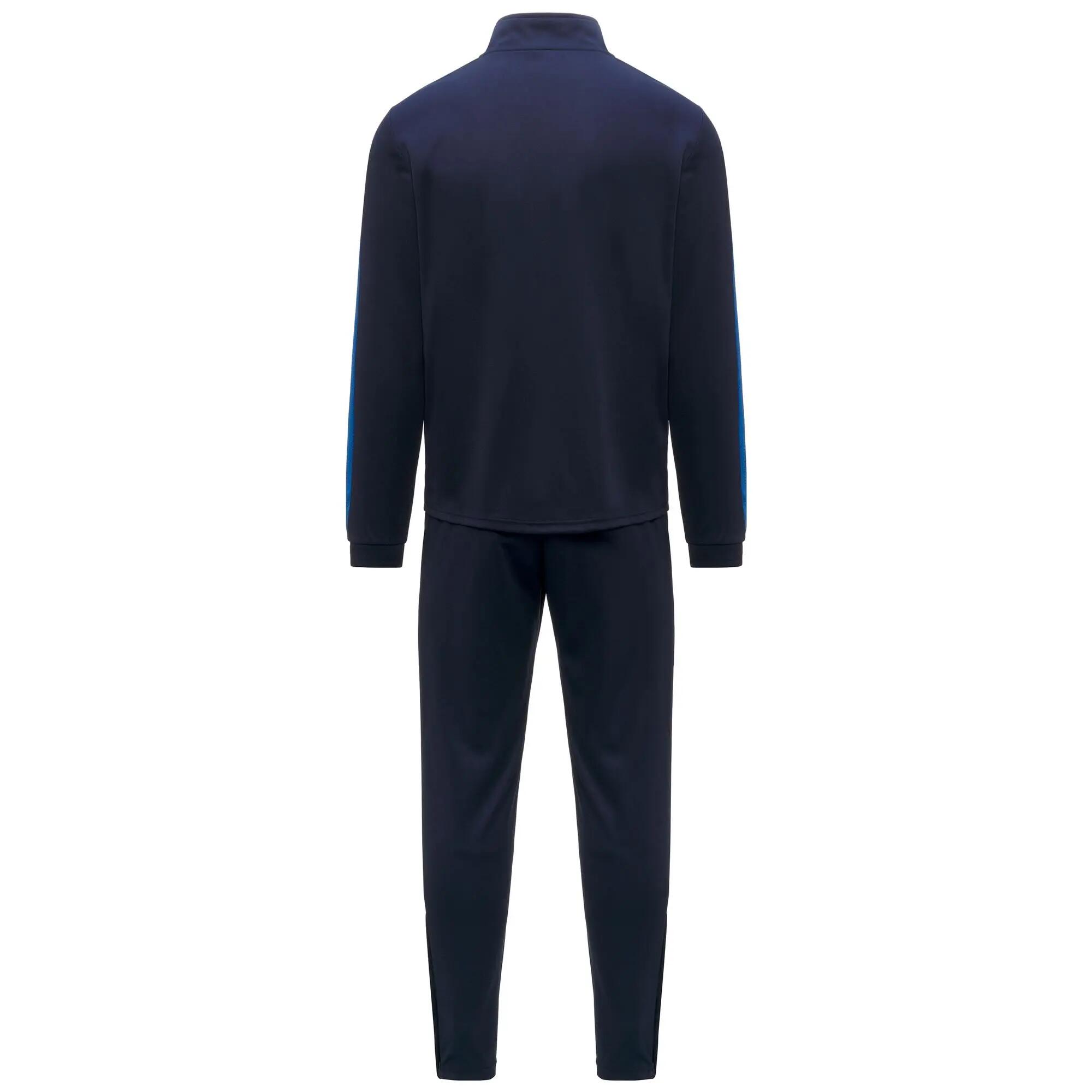 Tuta da uomo in poliestere blu da calcio 3/4