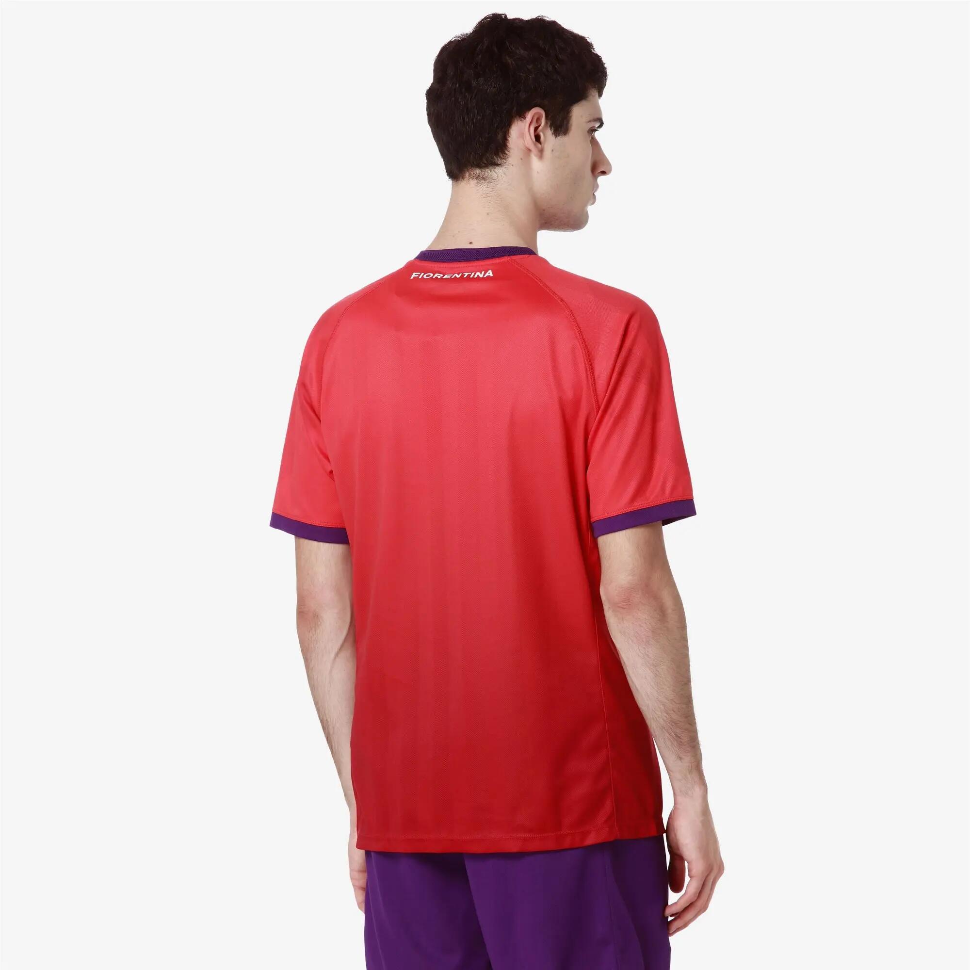 T-Shirt ACF Fiorentina da Bambino in Poliestere riciclato Rosso 6/7
