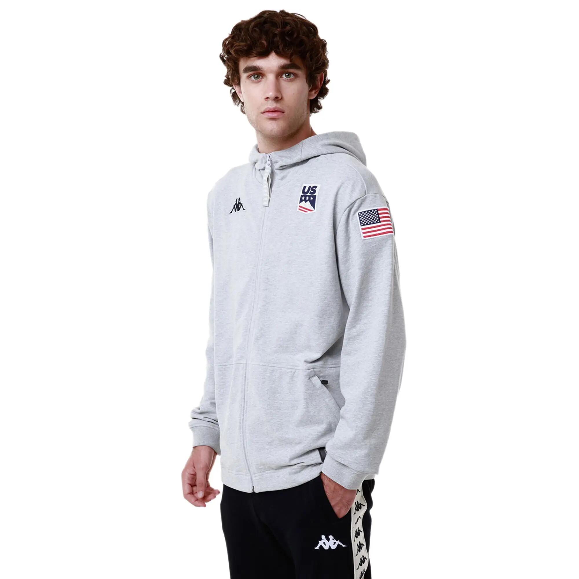Sweat-shirt pour homme / femme gris pour ski 6/7