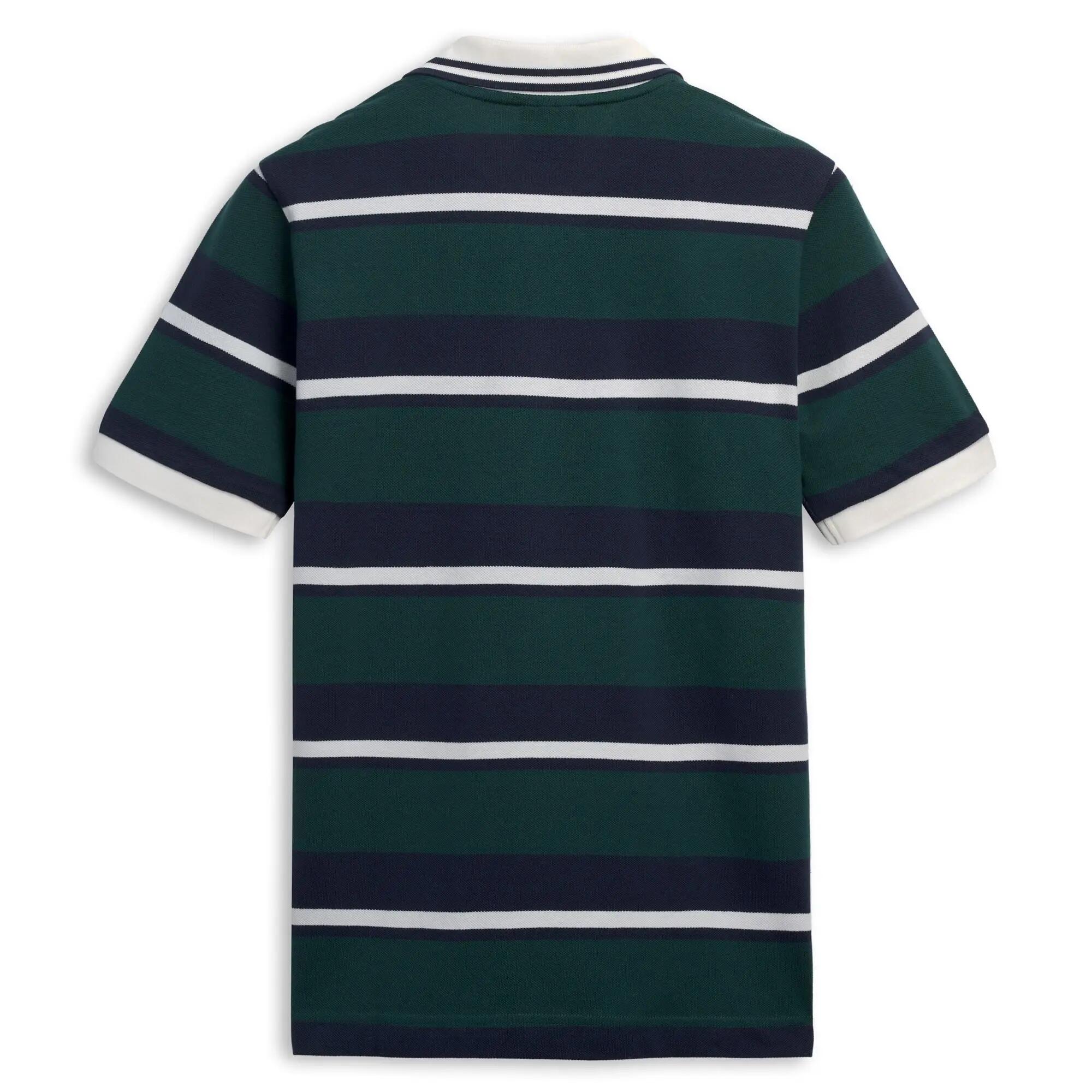 Polo da uomo in cotone verde da lifestyle 2/3