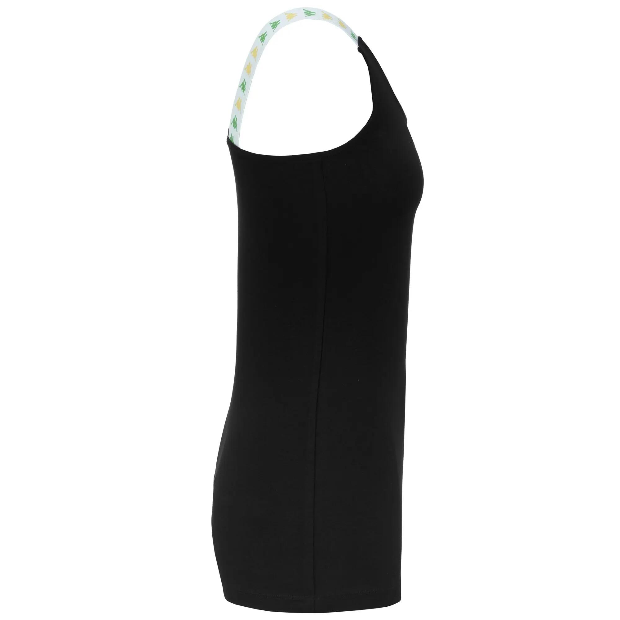 Vestito da bambina in cotone nero da streetwear sportivo 2/5