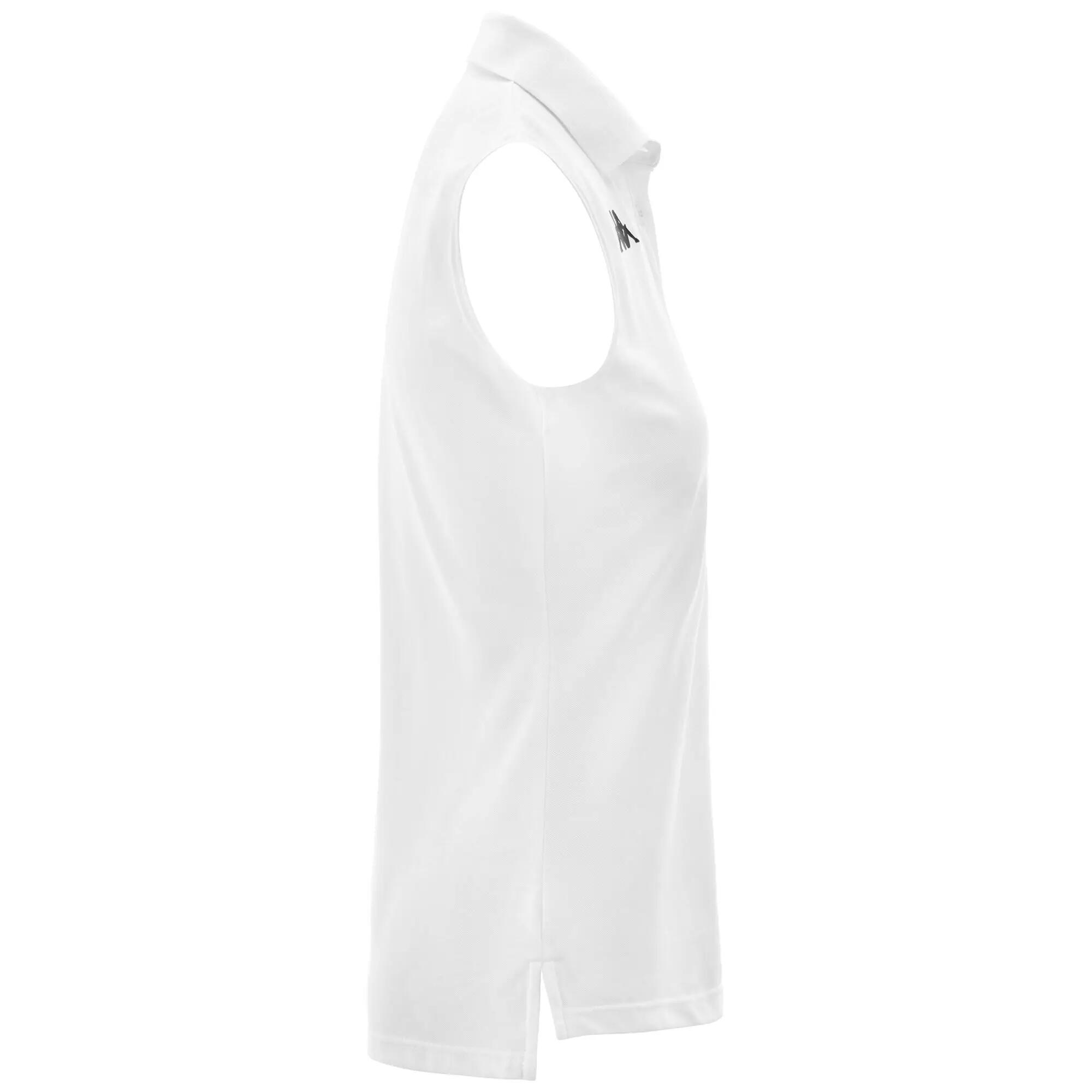 Polo da donna in cotone bianco da golf 2/5